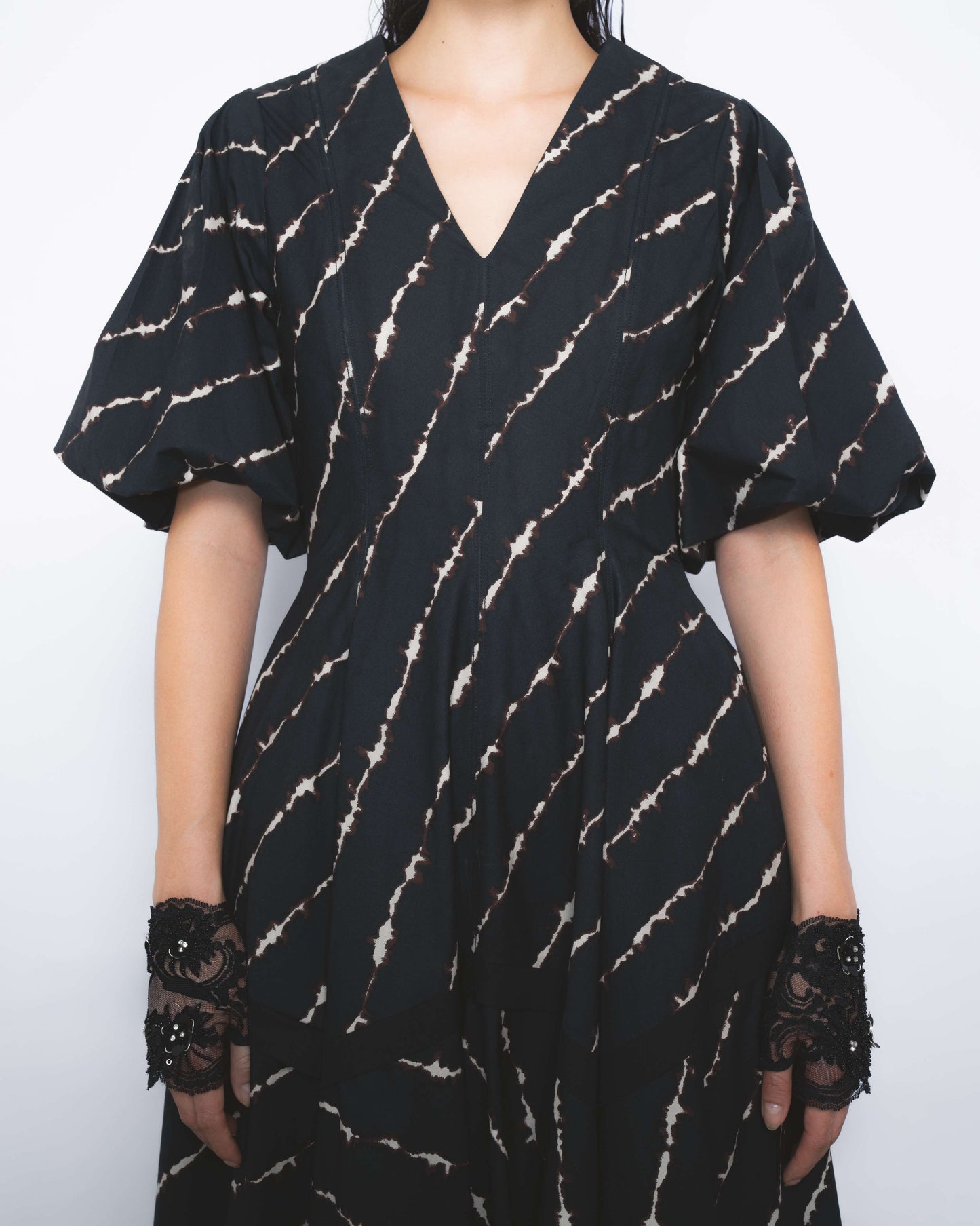 Thalia Dress in Spina Print - Leh Studios