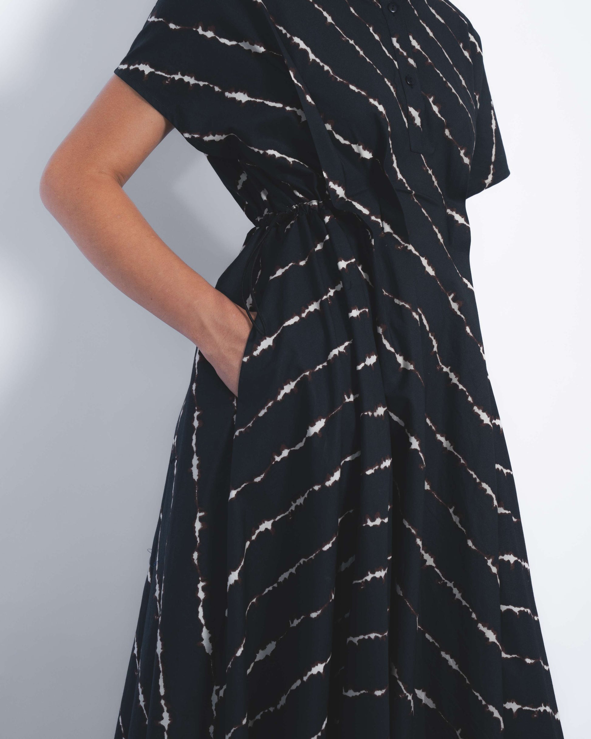 Sol Parka Dress in Spina Print - Leh Studios