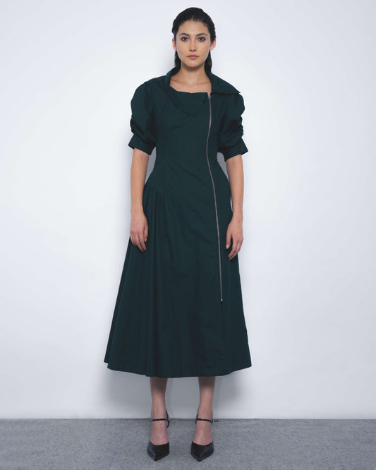 Soir Zipper Dress - Leh Studios