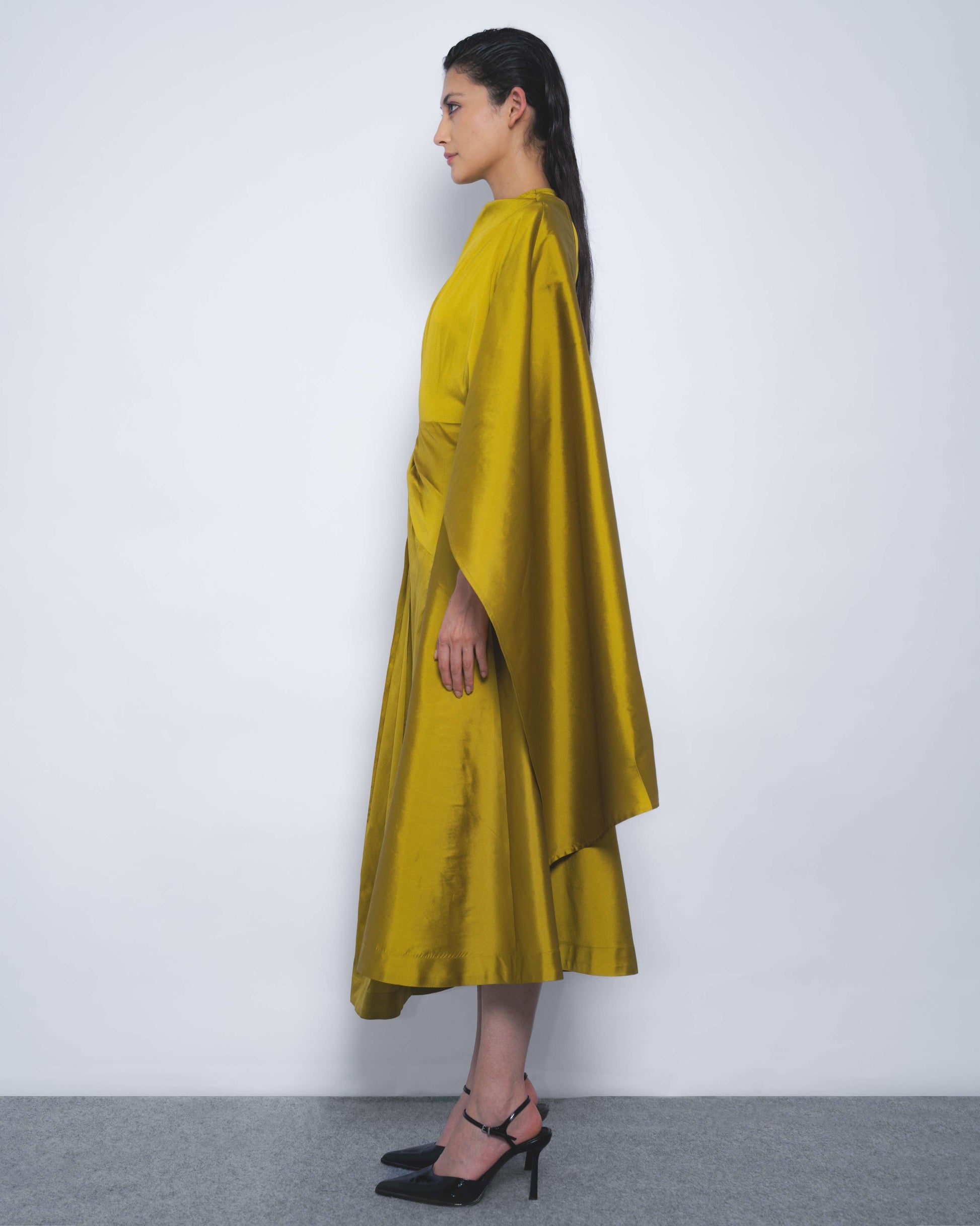 Velo Draped Dress - Leh Studios