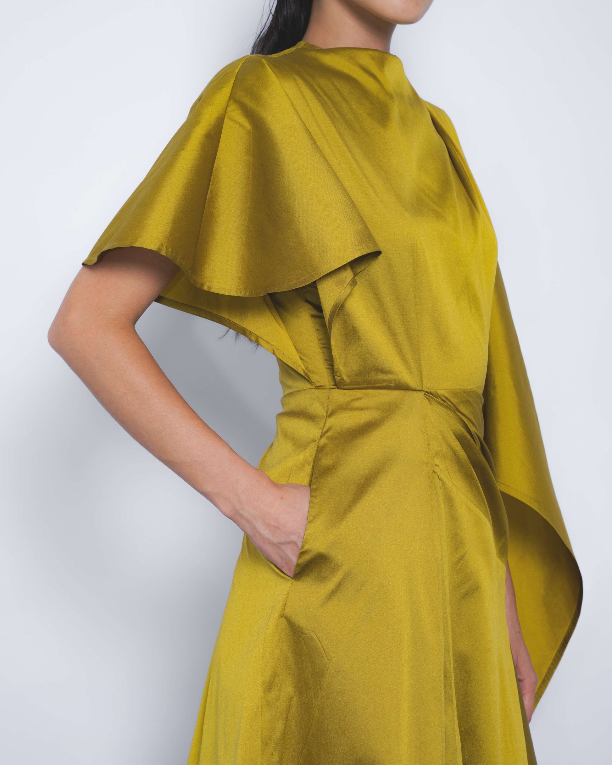 Velo Draped Dress - Leh Studios