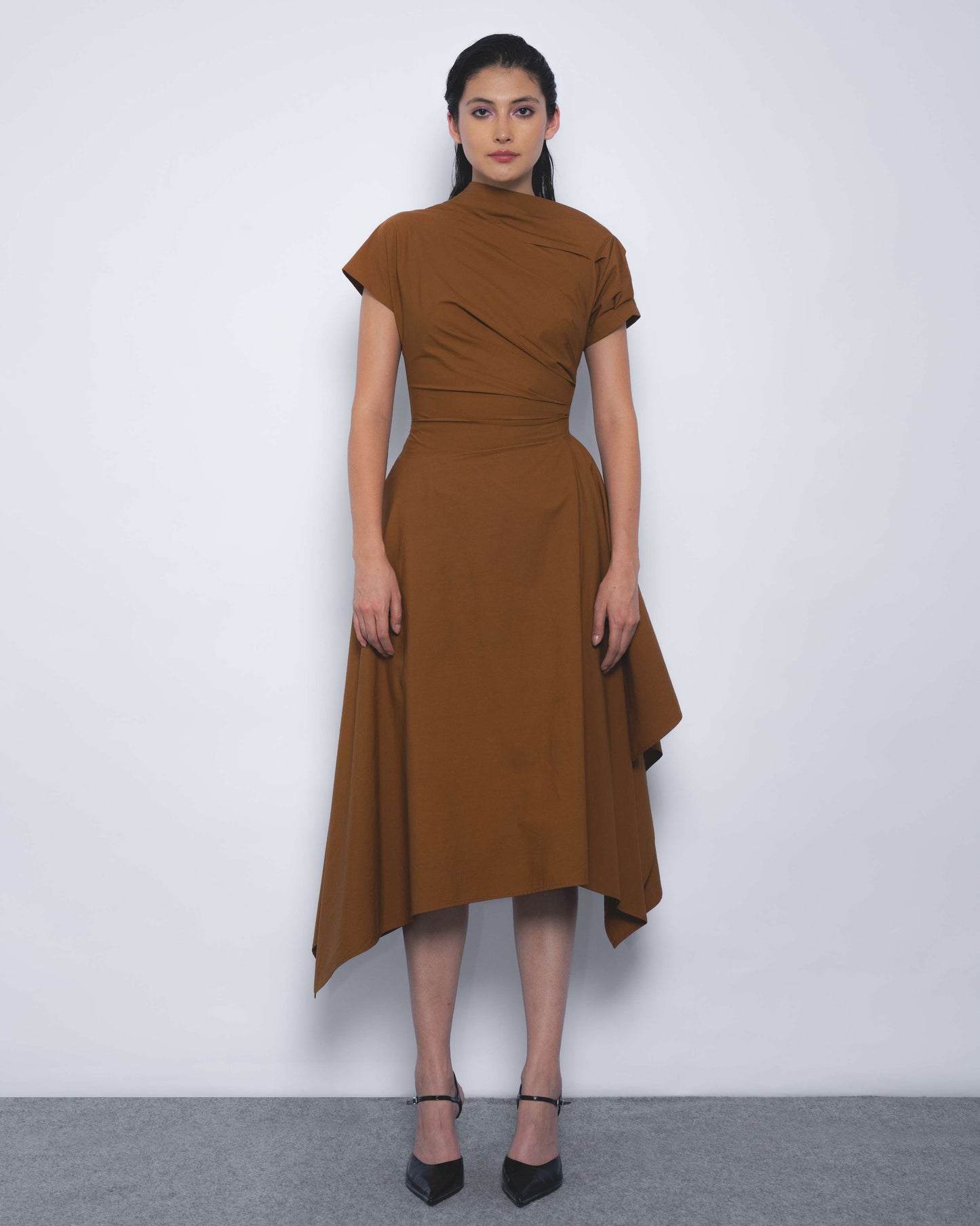 Rigzar Draped Dress - Leh Studios