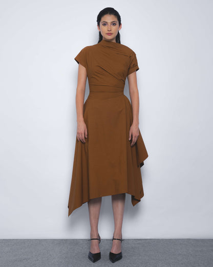 Rigzar Draped Dress - Leh Studios