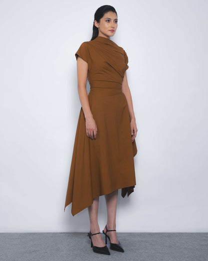 Rigzar Draped Dress - Leh Studios