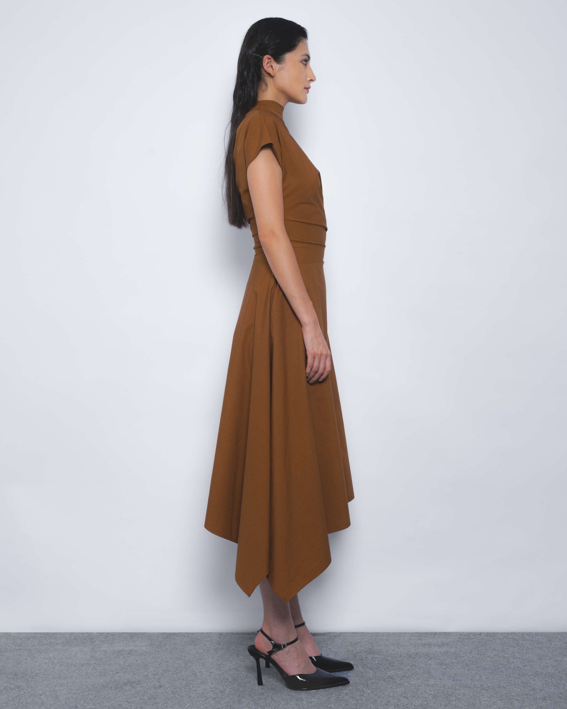 Rigzar Draped Dress - Leh Studios