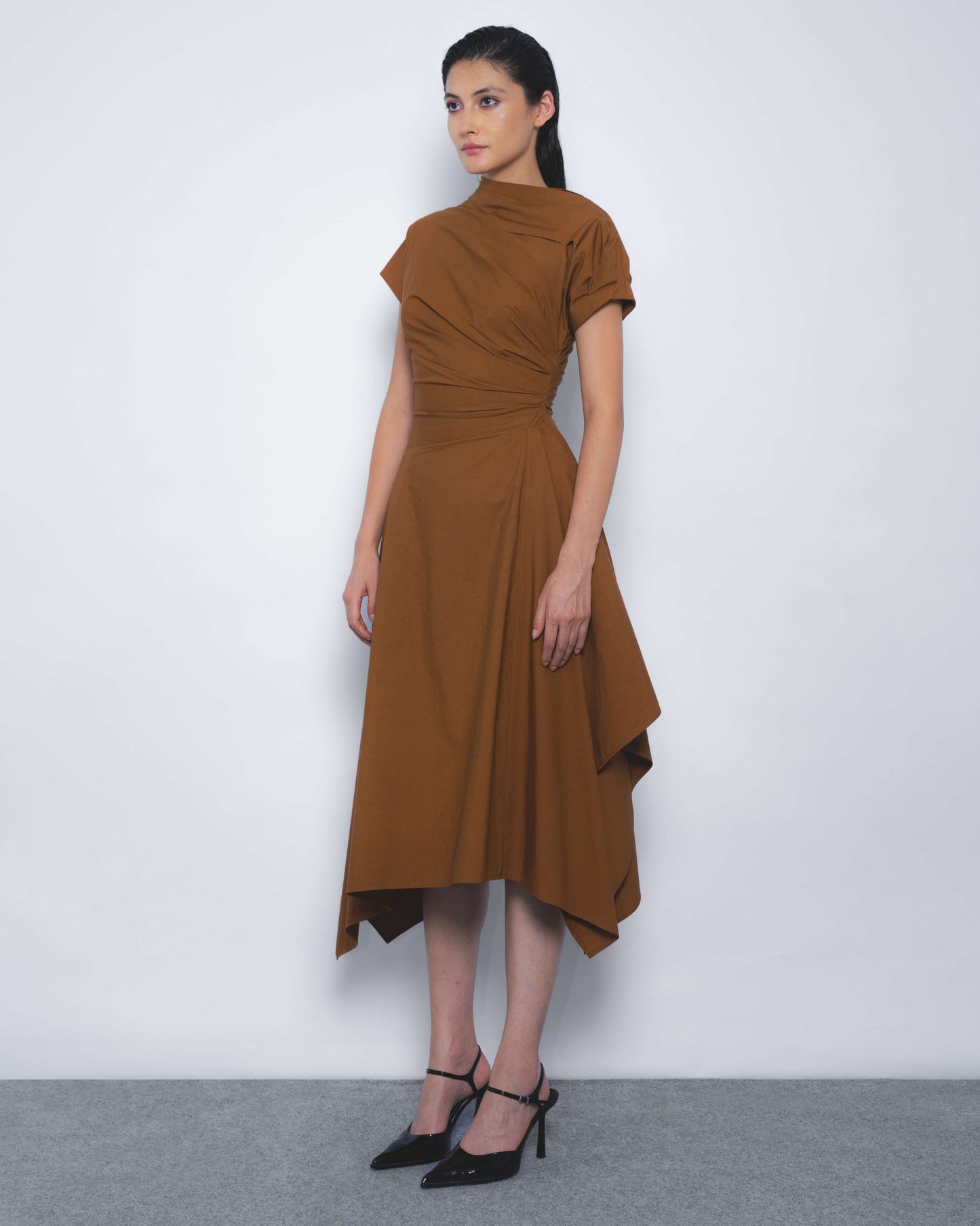Rigzar Draped Dress - Leh Studios