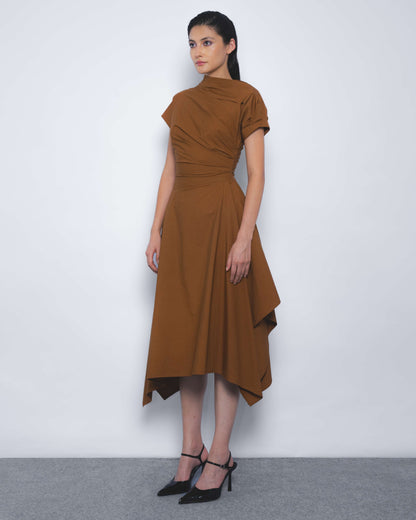 Rigzar Draped Dress - Leh Studios