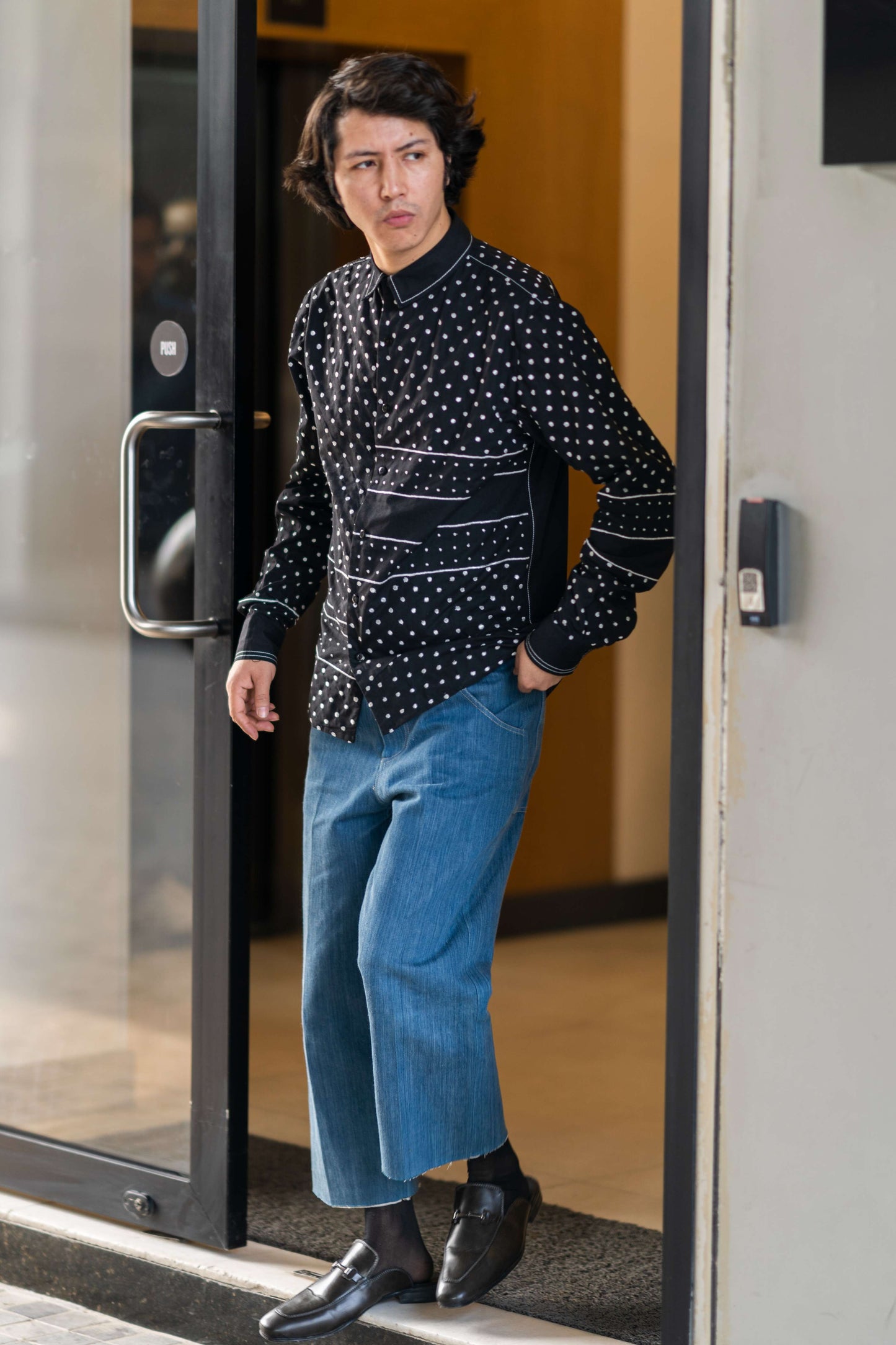 Cropped Sculpture Jeans