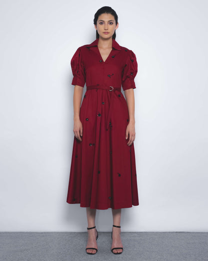 Ume Embroidered Dress - Leh Studios