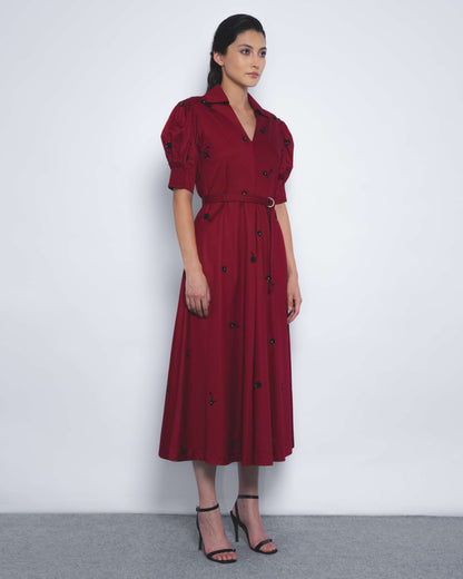 Ume Embroidered Dress - Leh Studios