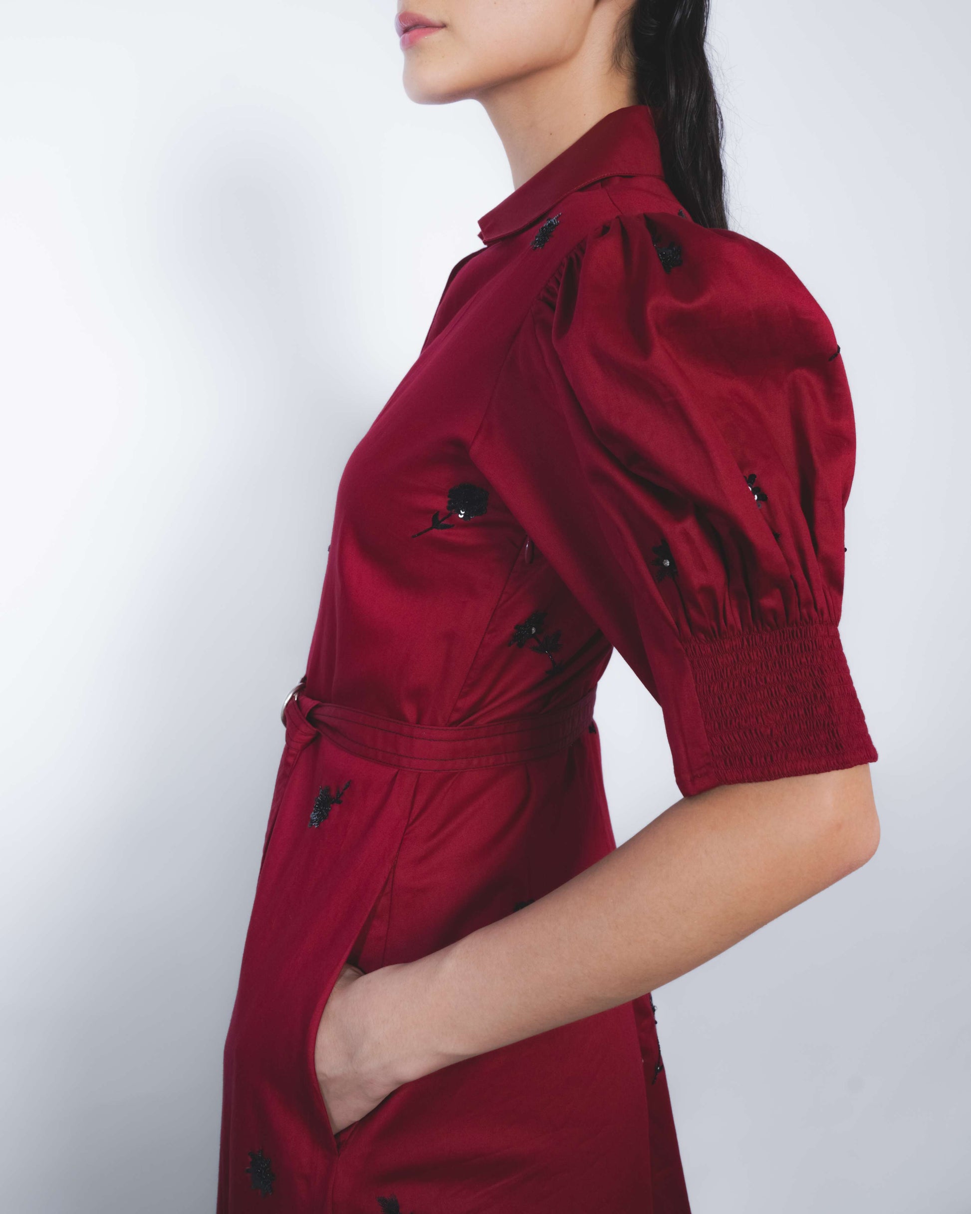 Ume Embroidered Dress - Leh Studios