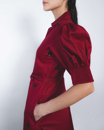 Ume Embroidered Dress - Leh Studios