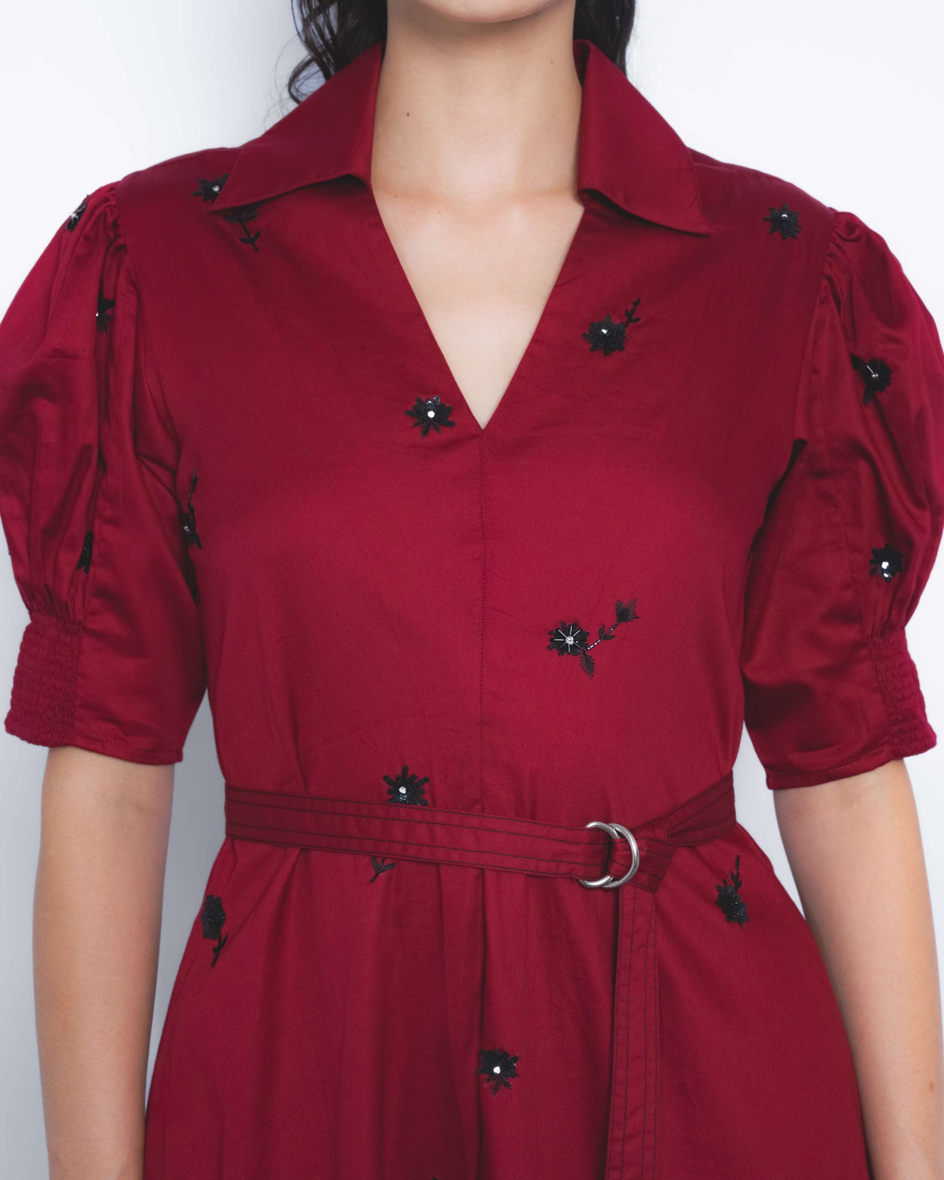 Ume Embroidered Dress - Leh Studios