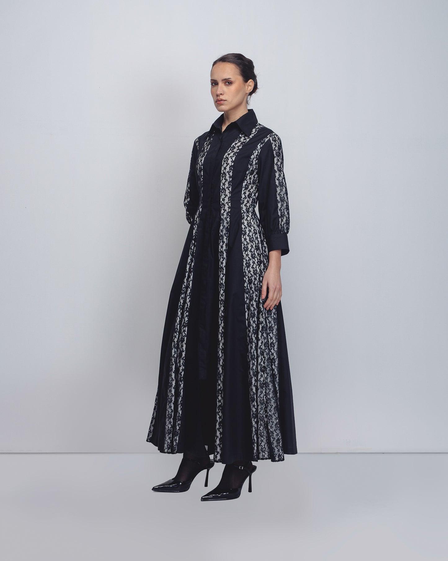 Lace Panelled Dress
