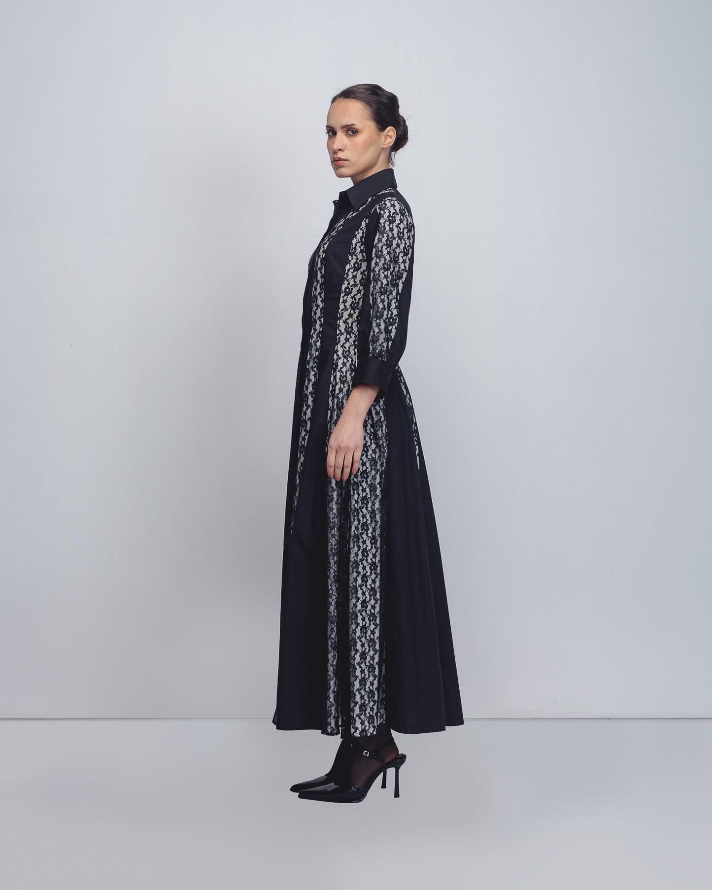 Lace Panelled Dress