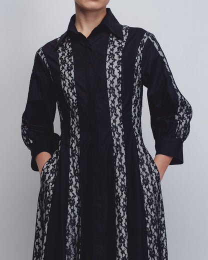 Lace Panelled Dress