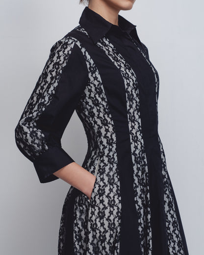 Lace Panelled Dress