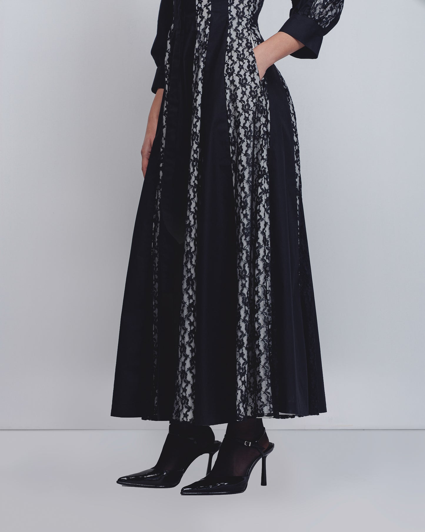 Lace Panelled Dress
