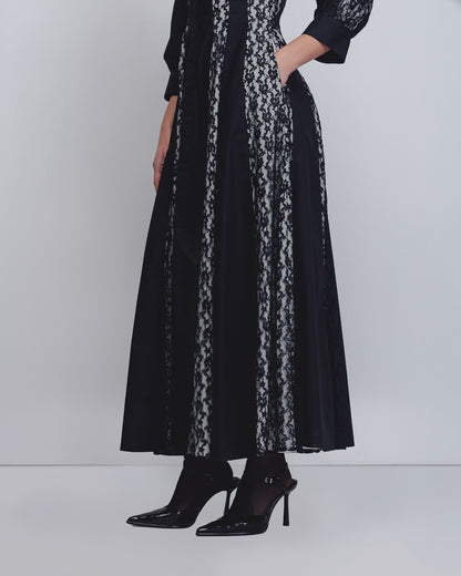 Lace Panelled Dress