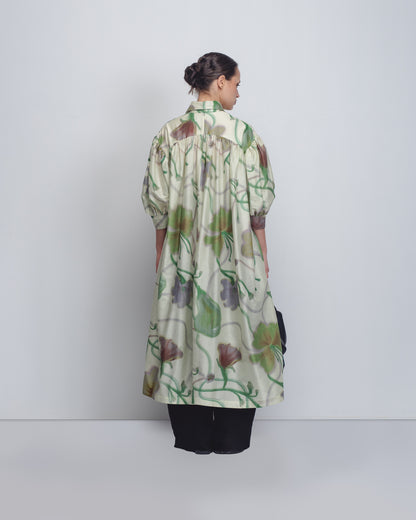 Paron Print Drop Shirt Dress