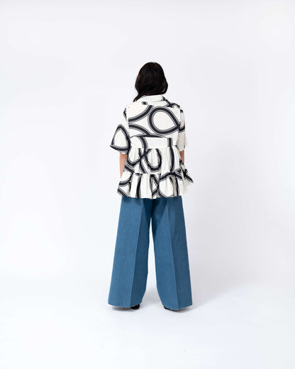 Swrill Print Tier Top