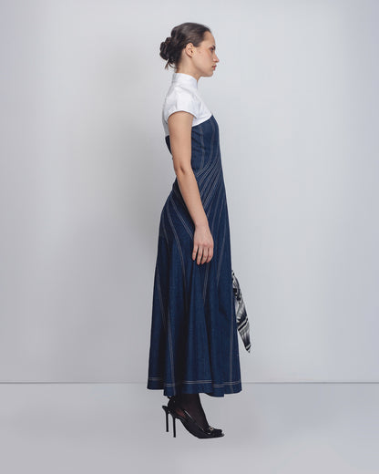Denim Swirl Dress