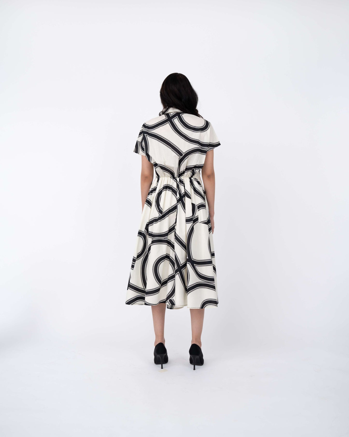 Swrill Print Wrap Dress