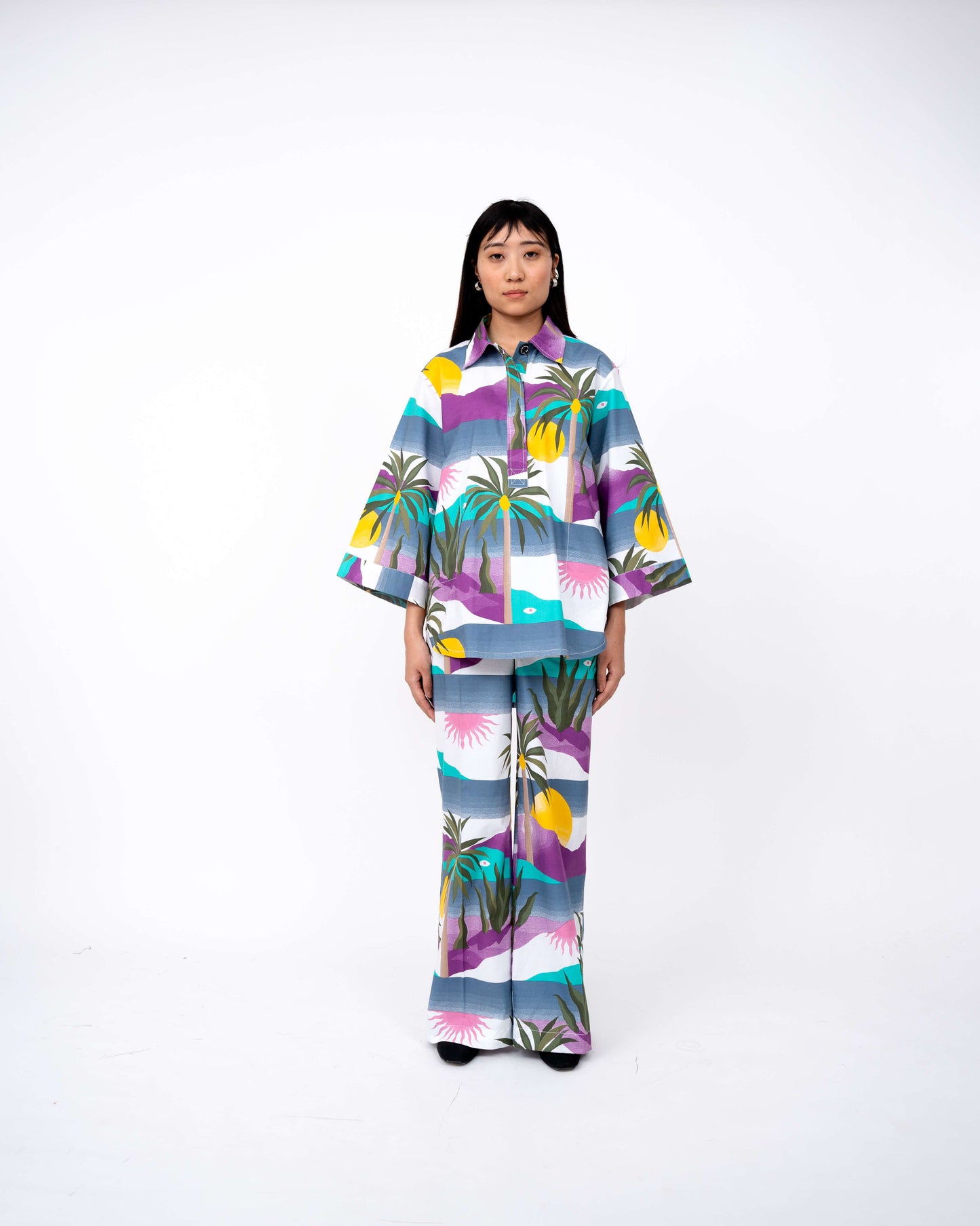 Island Print Classic Pant