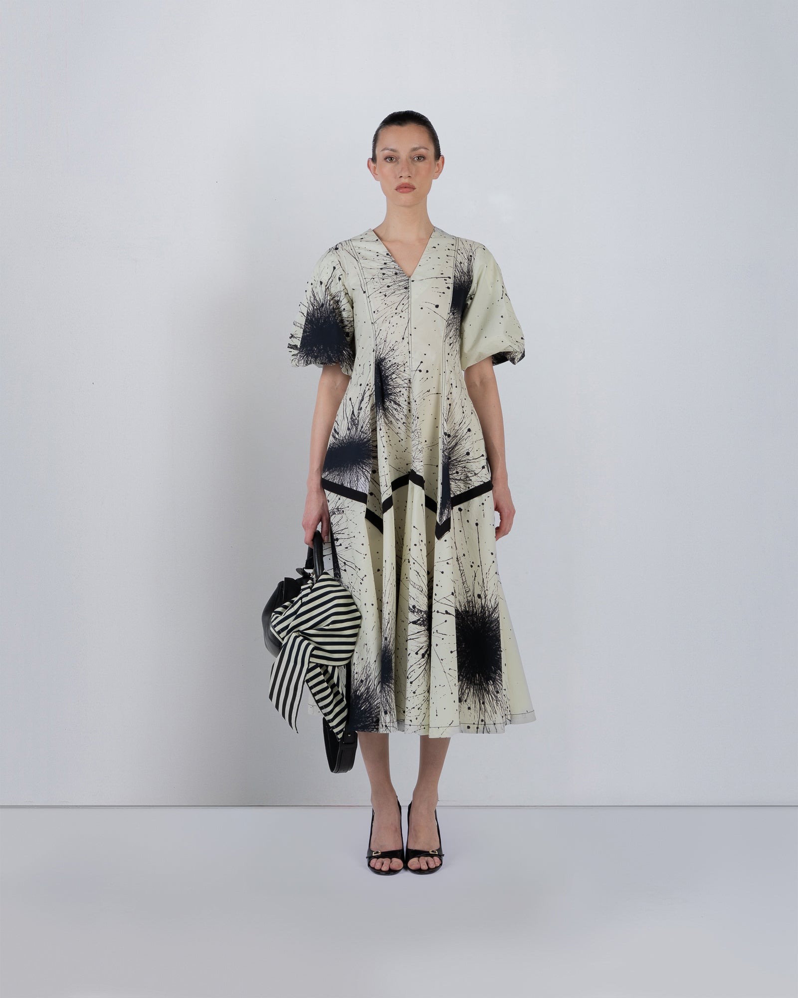 Thalia Dress In Splatter Print