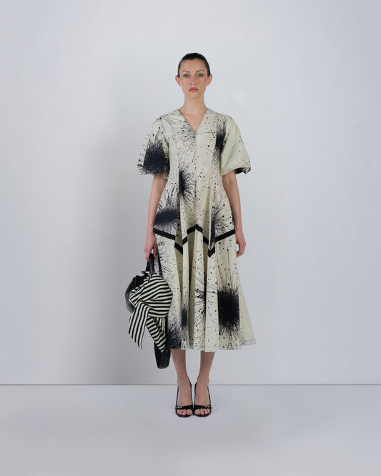 Thalia Dress In Splatter Print