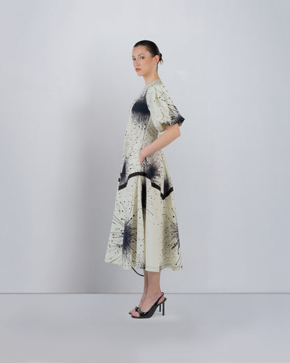 Thalia Dress In Splatter Print