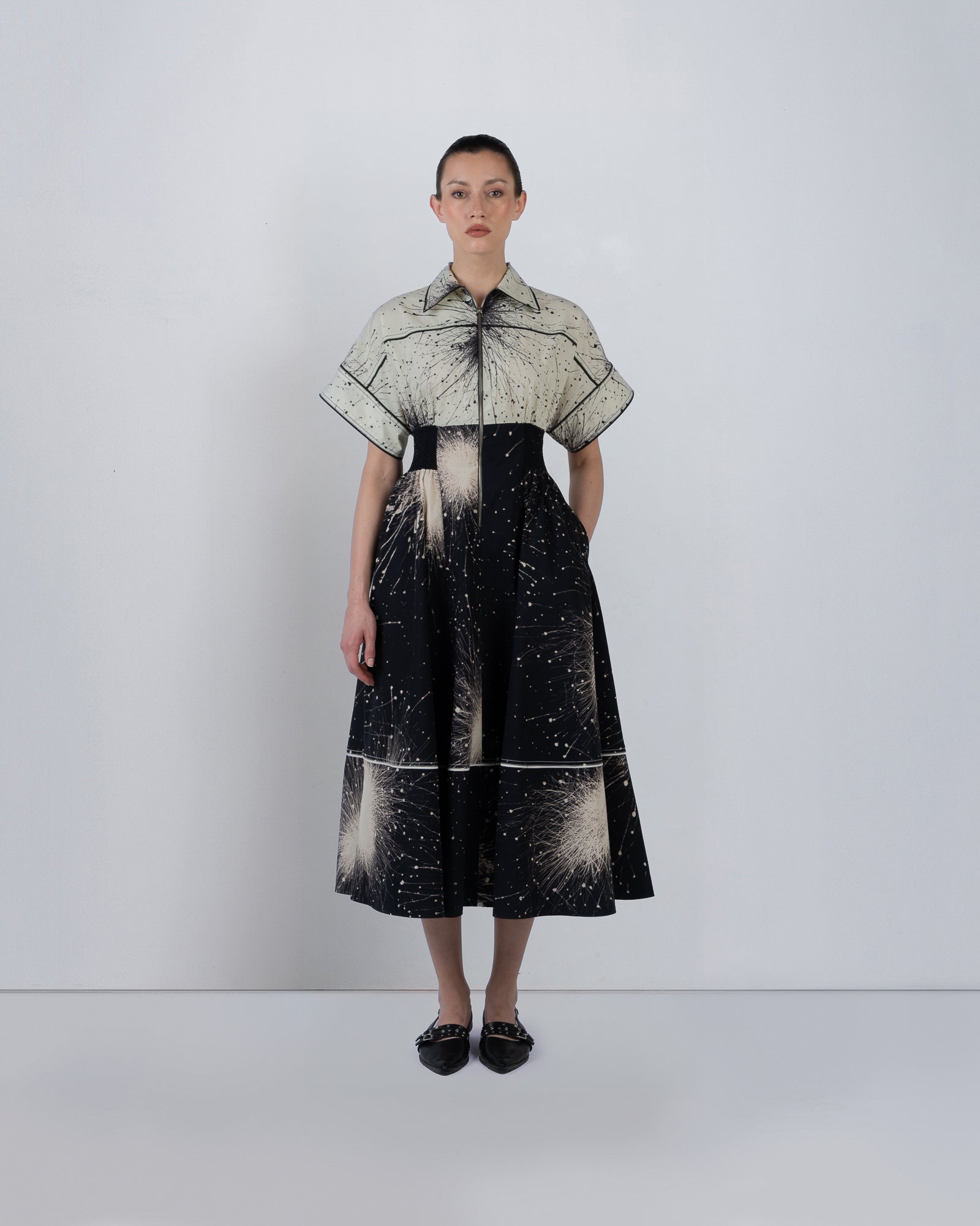 Esther Dress In Splatter Print