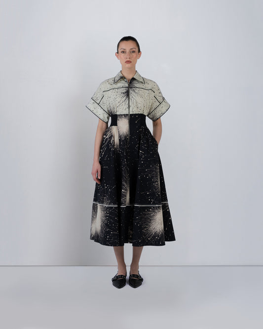 Esther Dress In Splatter Print