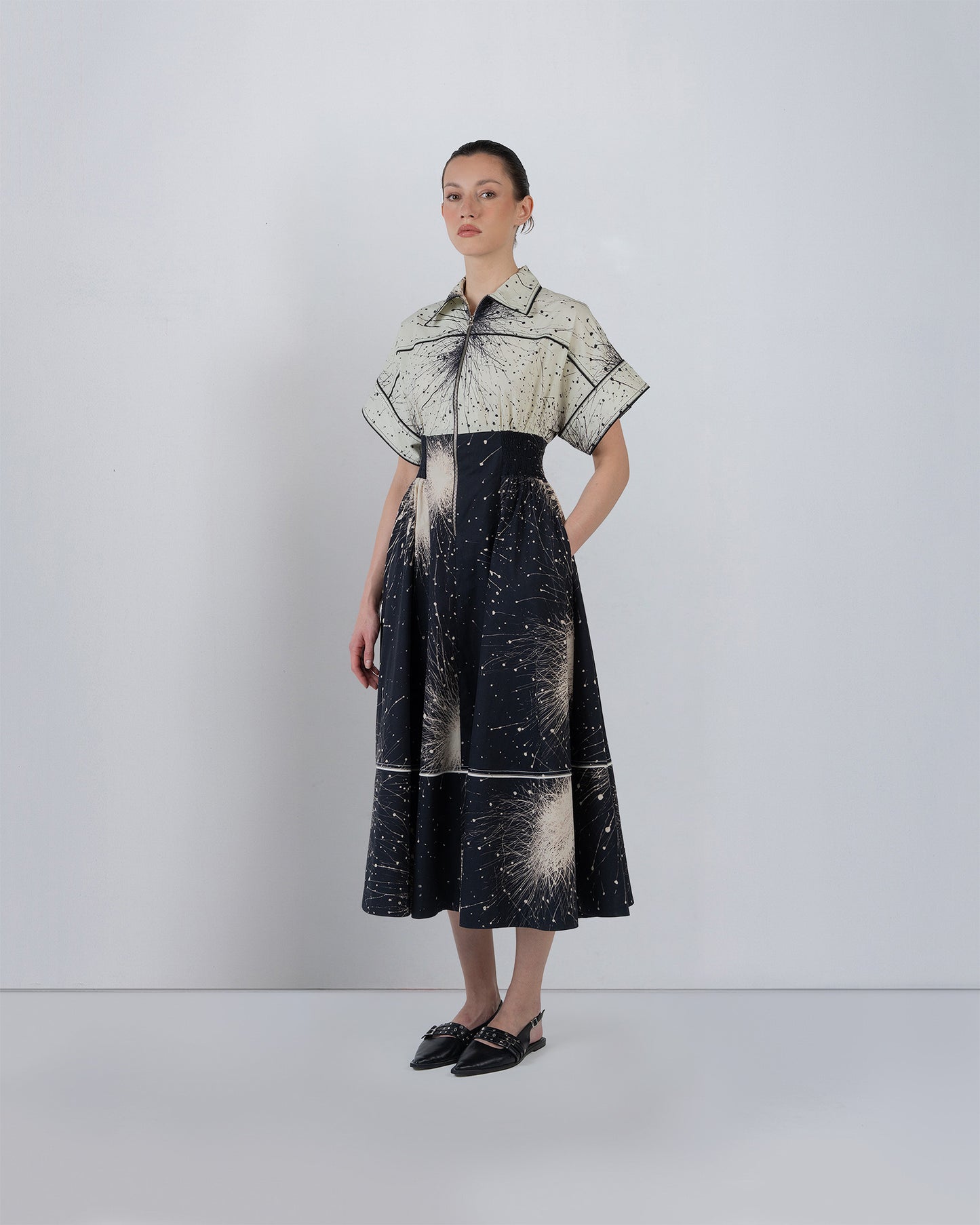 Esther Dress In Splatter Print