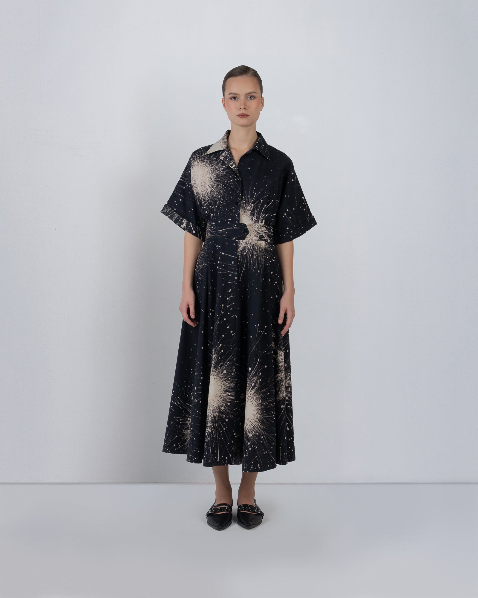 Sun Dress In Splatter Print