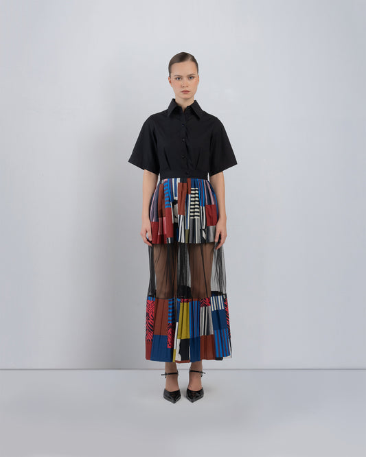 Bloc Mosaic Dress