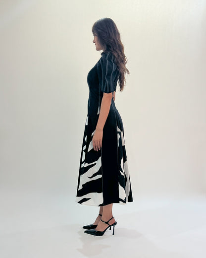 Stream Godet Dress