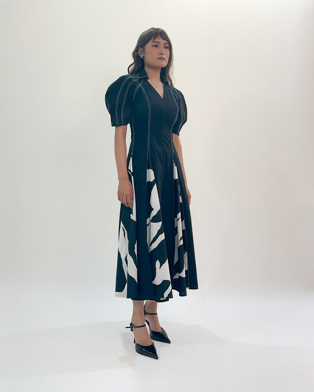 Stream Godet Dress