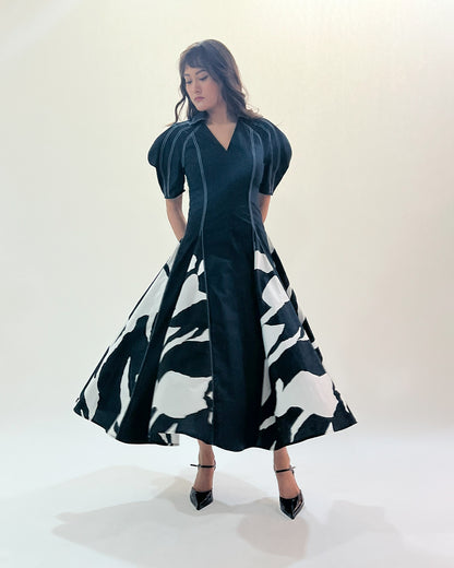 Stream Godet Dress