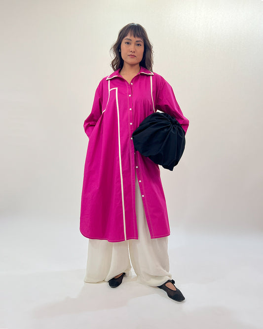 Line Shirt Dress