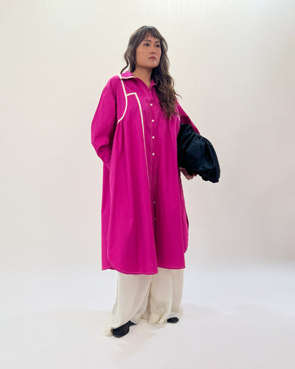 Line Shirt Dress