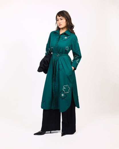 Ditsy Embroidered Fence Shirt
