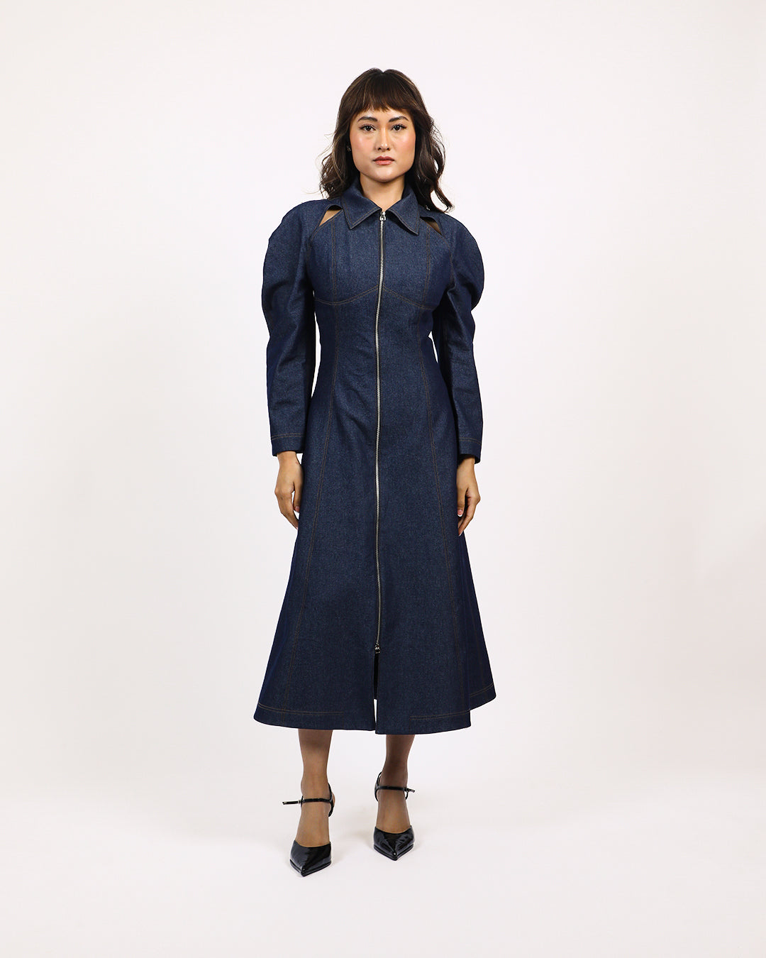 Denim Zip Dress
