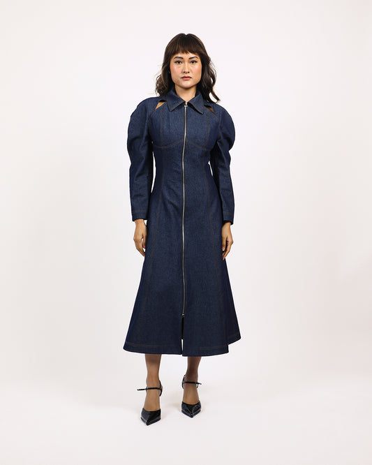 Denim Zip Dress