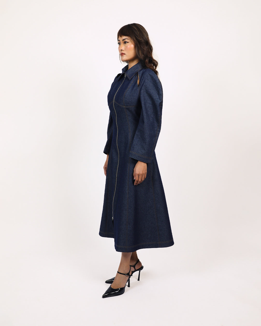 Denim Zip Dress