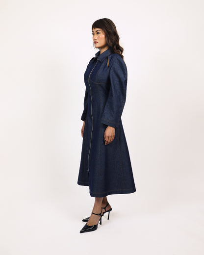 Denim Zip Dress