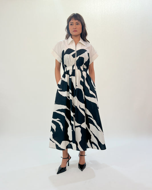 Stream Cup Zip Dress