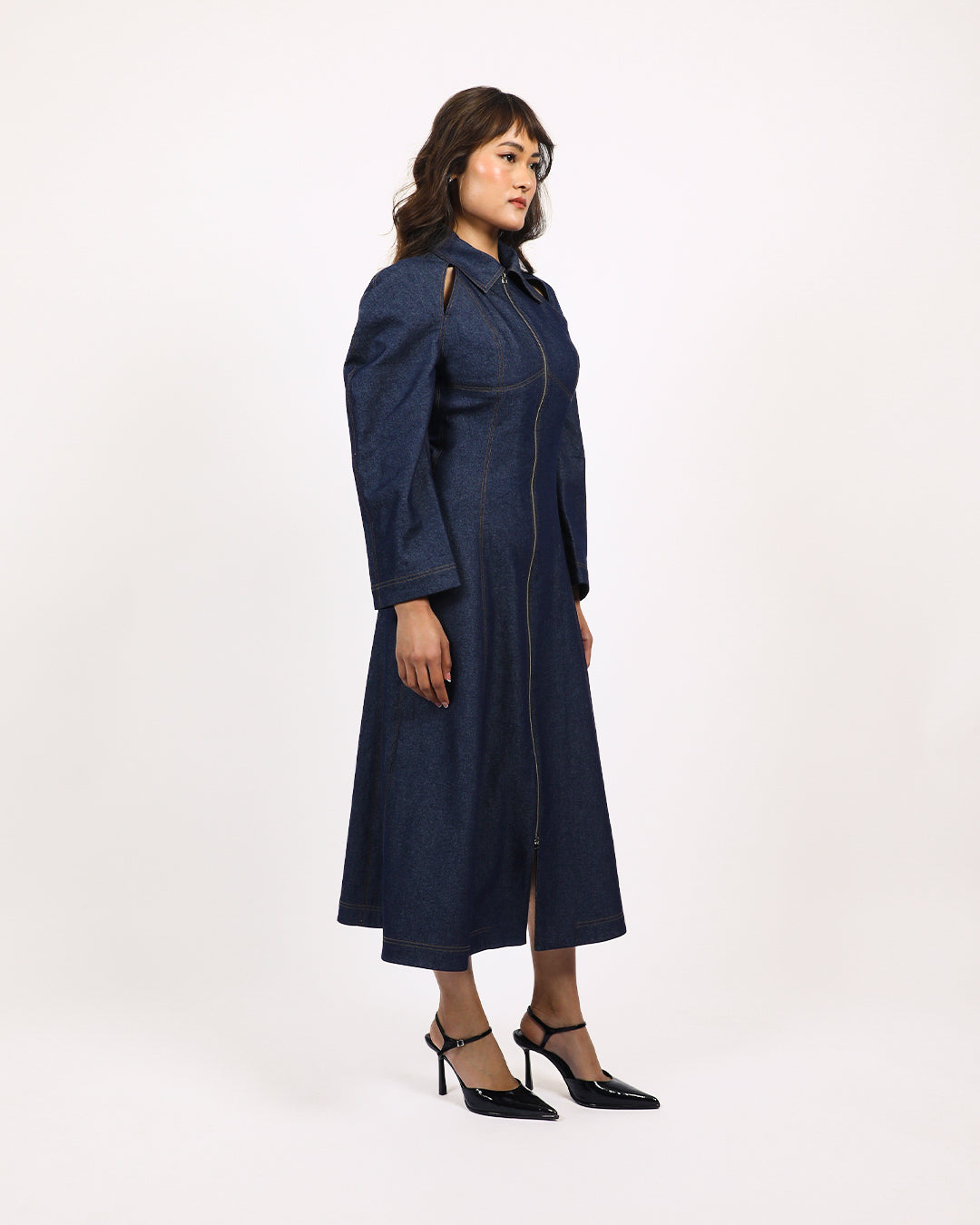 Denim Zip Dress