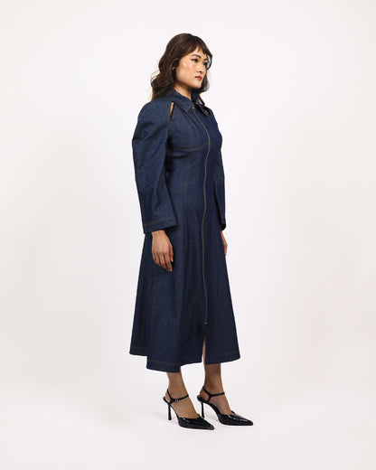 Denim Zip Dress