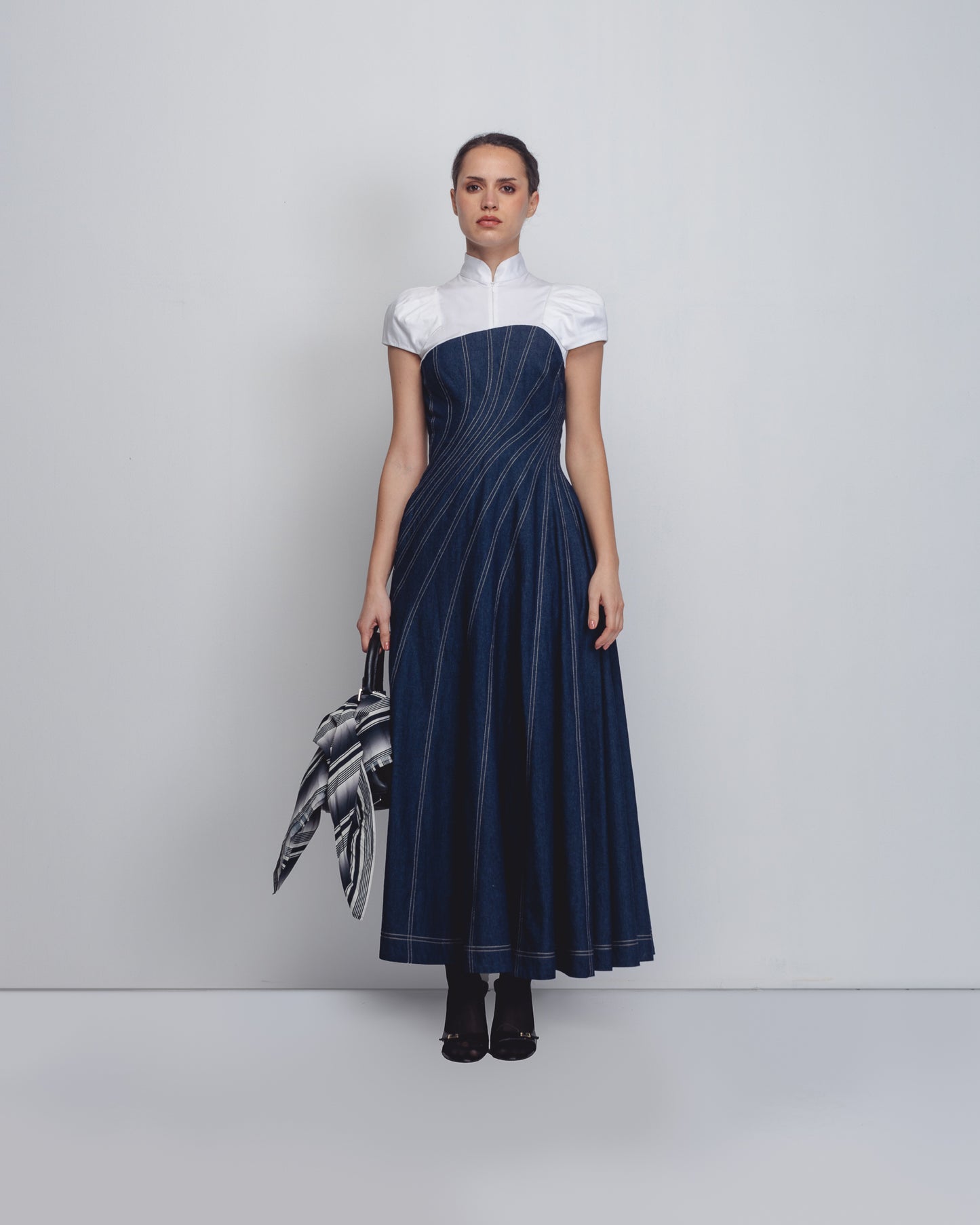 Denim Swirl Dress